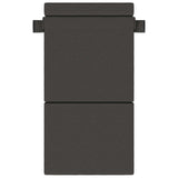 Divano Letto Pieghevole Grigio Scuro 70 x 80 x 60 cm Tessuto