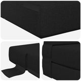 Divano Letto Pieghevole Nero 100 x 80 x 60 cm Tessuto
