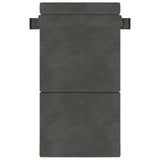 Divano Letto Pieghevole Grigio Scuro 100 x 80 x 60 cm Tessuto