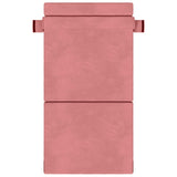 Divano Letto Pieghevole Rosa 100 x 80 x 60 cm Tessuto