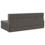 Divano Letto Pieghevole Grigio Chiaro 152 x 86,5 x 60 cm