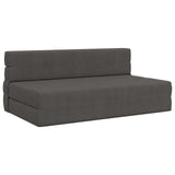 Divano Letto Pieghevole Grigio Scuro 152 x 86,5 x 60 cm Tessuto
