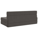 Divano Letto Pieghevole Grigio Scuro 152 x 86,5 x 60 cm Tessuto