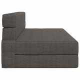 Divano Letto Pieghevole Grigio Scuro 152 x 86,5 x 60 cm Tessuto