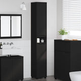 Mobile da Bagno Nero 30,5 x 30 x 195 cm Legno truciolato
