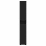 Mobile da Bagno Nero 30,5 x 30 x 195 cm Legno truciolato