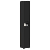 Mobile da Bagno Nero 30,5 x 30 x 195 cm Legno truciolato