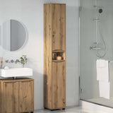Mobile da Bagno con porta Rovere artigianale 30,5 x 30 x 195 cm