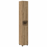 Mobile da Bagno con porta Rovere artigianale 30,5 x 30 x 195 cm