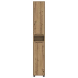 Mobile da Bagno con porta Rovere artigianale 30,5 x 30 x 195 cm