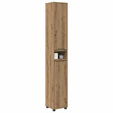 Mobile da Bagno con porta Rovere artigianale 30,5 x 30 x 195 cm