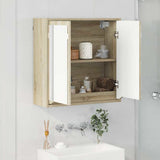 Mobiletto per specchio da bagno Rovere Sonoma 60 x 20 x 60 cm