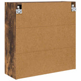 Mobiletto per specchio da bagno Rovere fumé 60 x 20 x 60 cm