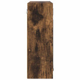 Mobiletto per specchio da bagno Rovere fumé 60 x 20 x 60 cm