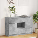 Credenza Grigio cemento 100 x 30 x 65,6 Legno truciolato