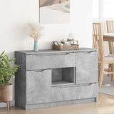 Credenza Grigio cemento 100 x 30 x 65,6 Legno truciolato