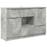 Credenza Grigio cemento 100 x 30 x 65,6 Legno truciolato