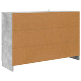 Credenza Grigio cemento 100 x 30 x 65,6 Legno truciolato