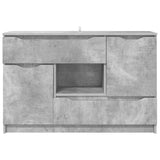 Credenza Grigio cemento 100 x 30 x 65,6 Legno truciolato
