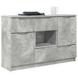 Credenza Grigio cemento 100 x 30 x 65,6 Legno truciolato
