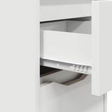 Comodino Bianco 30,5 x 30 x 43 cm Legno truciolato