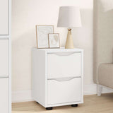 Comodino Bianco 30,5 x 30 x 43 cm Legno truciolato