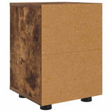 Comodini 2 pcs Rovere fumé 30,5 x 30 x 43 cm Legno truciolato