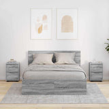 Comodini con cassetto 2 pcs Grigio Sonoma 30,5 x 30 x 43 cm