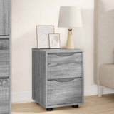 Comodini con cassetto 2 pcs Grigio Sonoma 30,5 x 30 x 43 cm