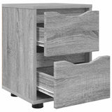 Comodini con cassetto 2 pcs Grigio Sonoma 30,5 x 30 x 43 cm