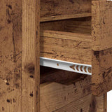 Comodini con cassetto 2 pcs Legno vecchio 30,5 x 30 x 43 cm