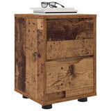 Comodini con cassetto 2 pcs Legno vecchio 30,5 x 30 x 43 cm
