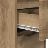 Comodini 2 pz Rovere artigianale 30,5 x 30 x 43 cm