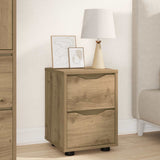 Comodini 2 pz Rovere artigianale 30,5 x 30 x 43 cm