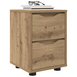 Comodini 2 pz Rovere artigianale 30,5 x 30 x 43 cm