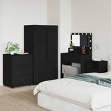 Armadio Nero 60 x 48 x 81 cm Legno truciolato