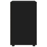 Armadio Nero 60 x 48 x 81 cm Legno truciolato