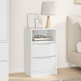Comodino con cassetto Bianco 40 x 30 x 467 cm Legno truciolato