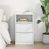 Comodino con cassetto Bianco 40 x 30 x 467 cm Legno truciolato