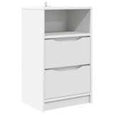 Comodino con cassetto Bianco 40 x 30 x 467 cm Legno truciolato