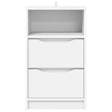 Comodino con cassetto Bianco 40 x 30 x 467 cm Legno truciolato