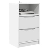 Comodino con cassetto Bianco 40 x 30 x 467 cm Legno truciolato