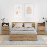 Comodini 2 pz Rovere artigianale 40 x 30 x 467 cm