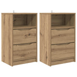Comodini 2 pz Rovere artigianale 40 x 30 x 467 cm