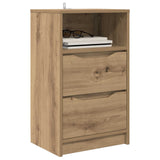 Comodini 2 pz Rovere artigianale 40 x 30 x 467 cm