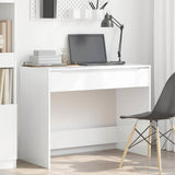Scrivania Bianco Lucido 100 x 50 x 78 cm Legno ingegnerizzato