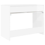 Scrivania Bianco Lucido 100 x 50 x 78 cm Legno ingegnerizzato