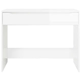 Scrivania Bianco Lucido 100 x 50 x 78 cm Legno ingegnerizzato