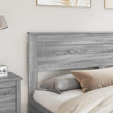 Testiera con testiera Grigio Sonoma 200 cm Legno truciolato
