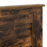 Testiera con testiera Rovere fumé 135 cm Legno truciolato